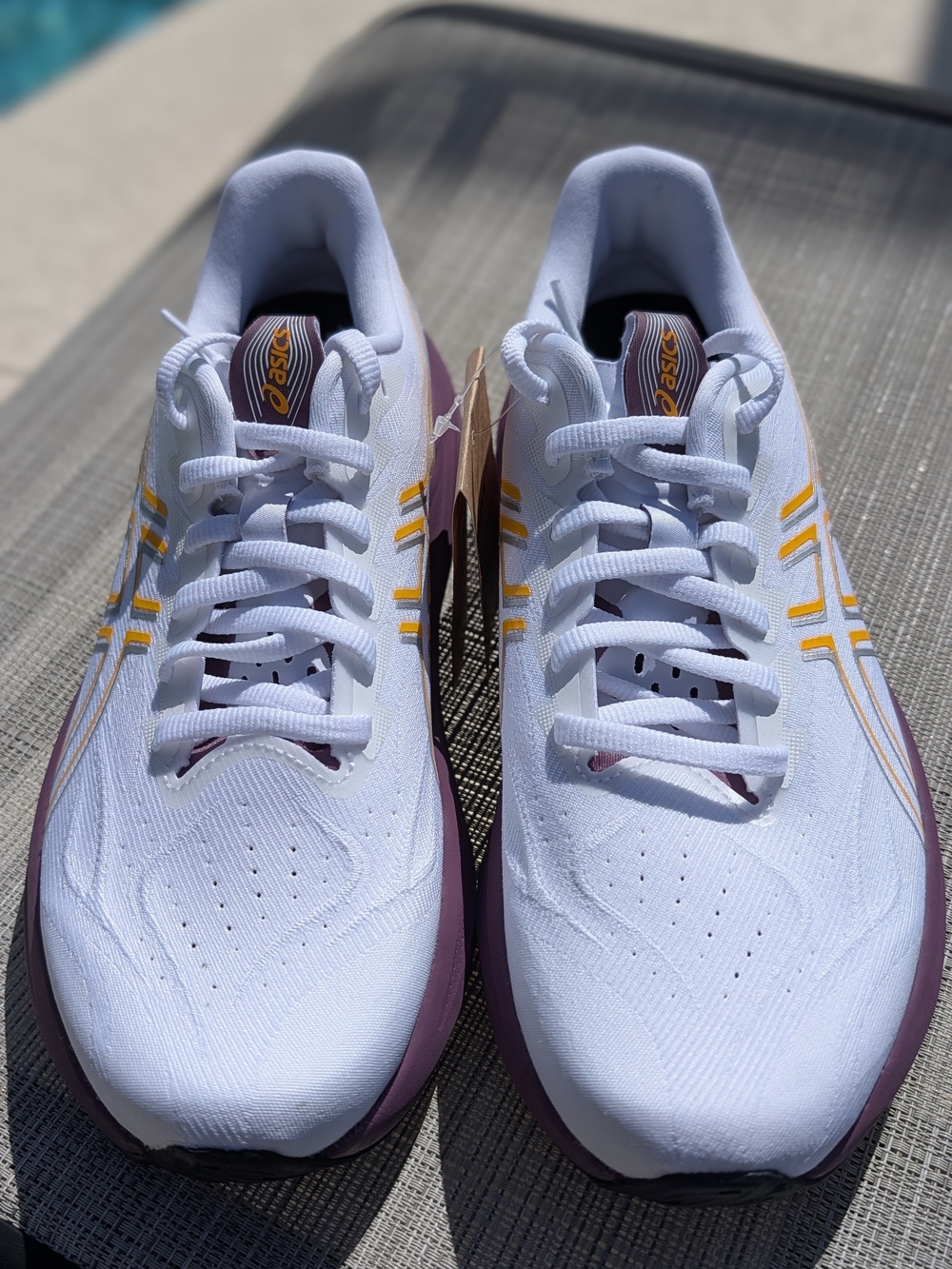 ASICS GT-2000 14 Womens 8.5 White Purple Gold Running Shoes New No Box - Picture 7 of 13